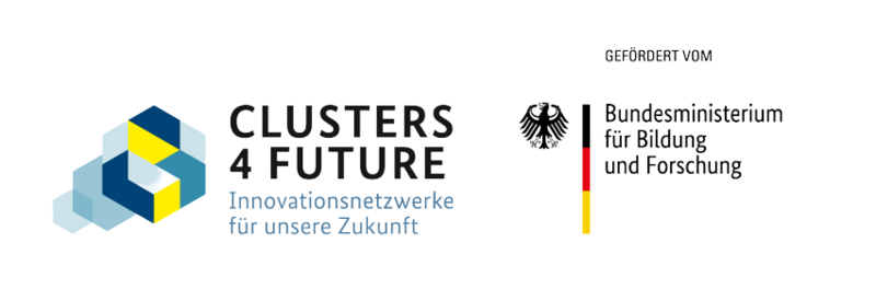 Logo Clusters 4 Future -Innovationsnetzwerke für unsere Zukunft - gefördert vom Bundesministerium für Bildung und Forschung