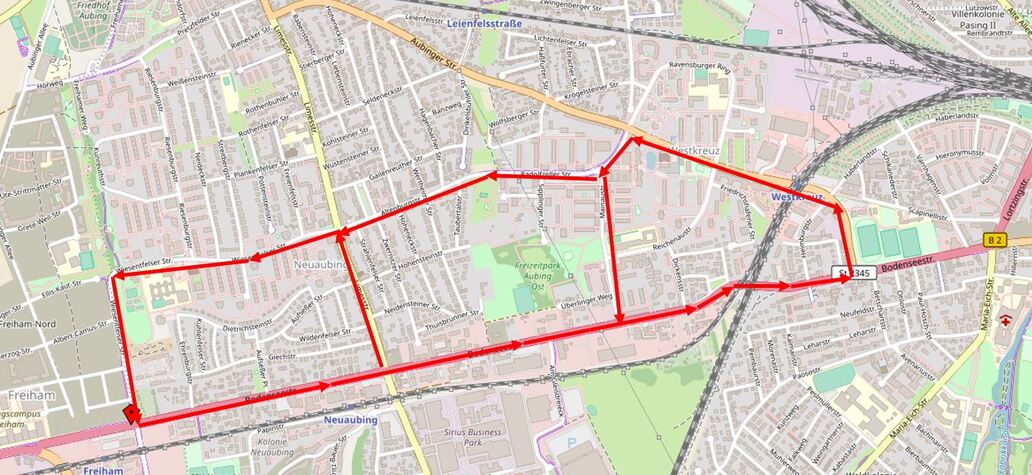 Vorschlag: Verkehrskonzept Neu-Aubing Bodenseestraße