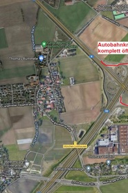 Autobahnkreuz München-West (Auszug aus Google.com)