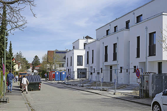 Neue Häuser in der Böcksteiner Straße 