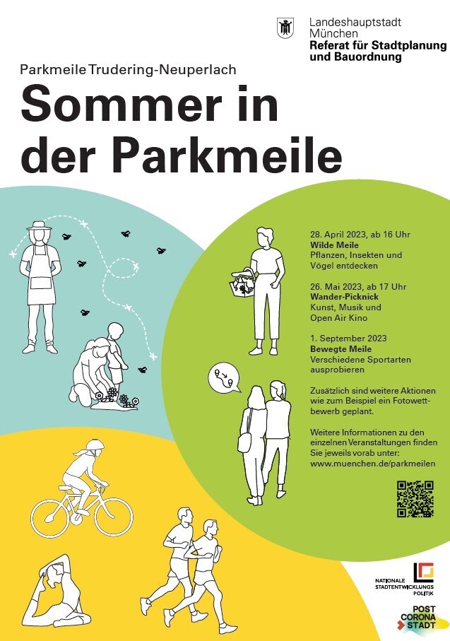 Plakat Sommer in der Parkmeile